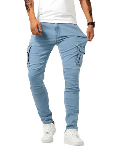 Marino Cargo Stretch-Hose Von Alder Blau XS 