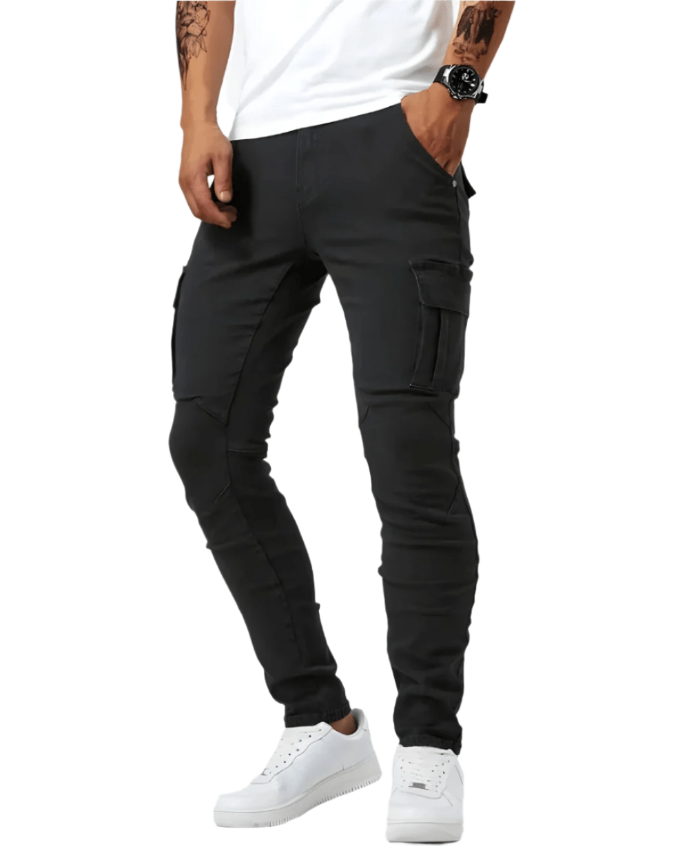 Marino Cargo Stretch-Hose Von Alder Schwarz XS 