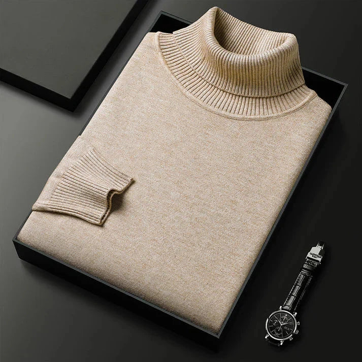 Monte Carlo Kaschmir Rollkragenpullover Von Alder Beige M 