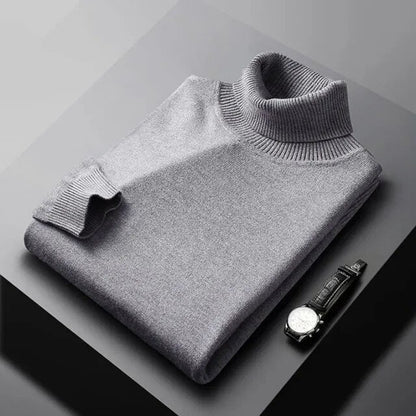 Monte Carlo Kaschmir Rollkragenpullover Von Alder Grau M 