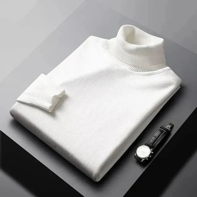 Monte Carlo Kaschmir Rollkragenpullover Von Alder Weiß M 