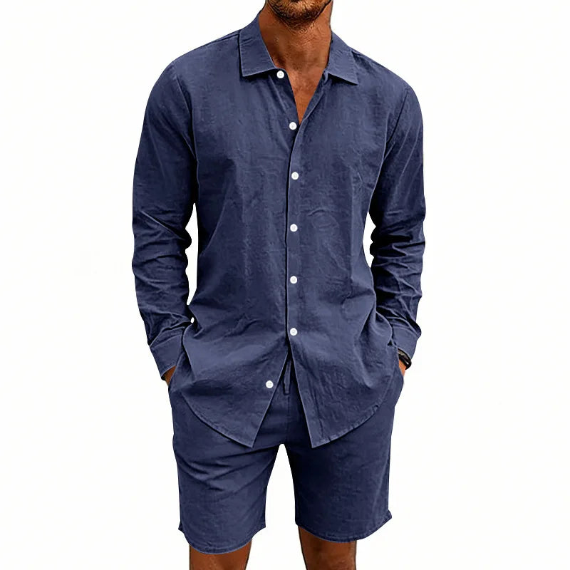 Elegantes Leinen-Sommer-Set