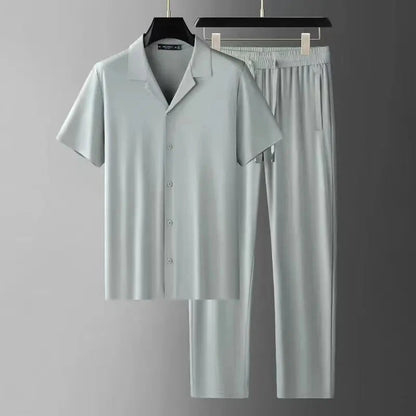 Premium Herren Set Von Alder Hellgrün M 