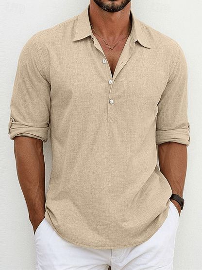 Premium Leinenhemd Von Alder Khaki S 