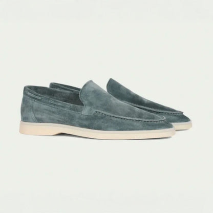 Premium Wildleder Slipper Loafers Von Alder Blau 38 