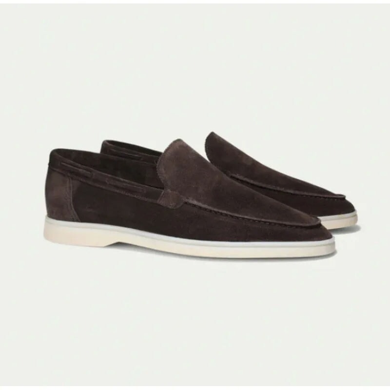 Premium Wildleder Slipper Loafers Von Alder Braun 38 