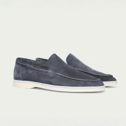 Premium Wildleder Slipper Loafers Von Alder Grau 38 