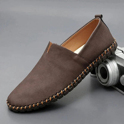 Santorini Leder Slipper Von Alder Dunkelbraun 39 