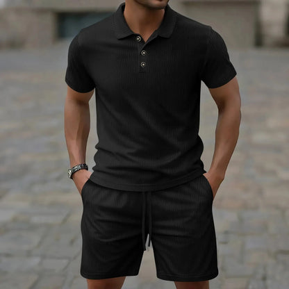 Sommer Polo Set Von Alder Schwarz S 