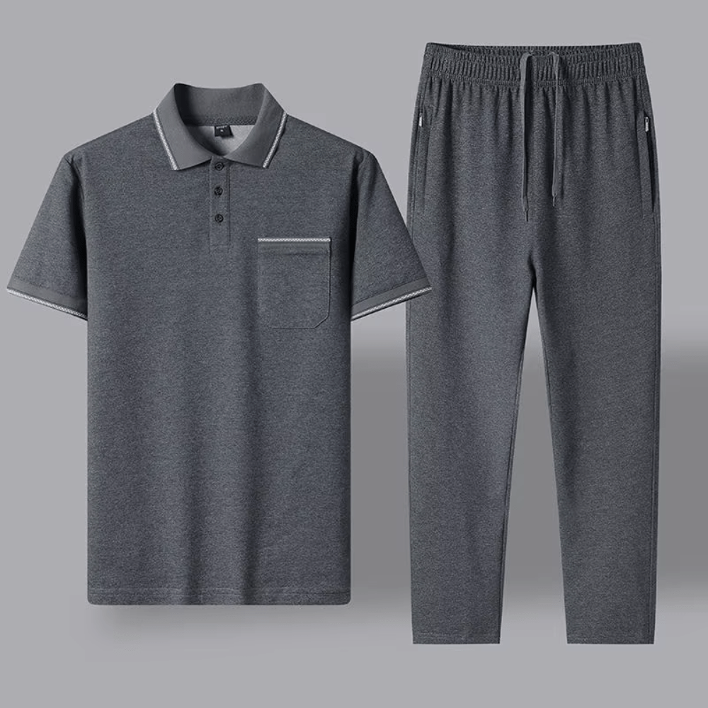 Sommerliches Polo-Set Sommerliches Polo-Set Von Alder Dunkelgrau L 