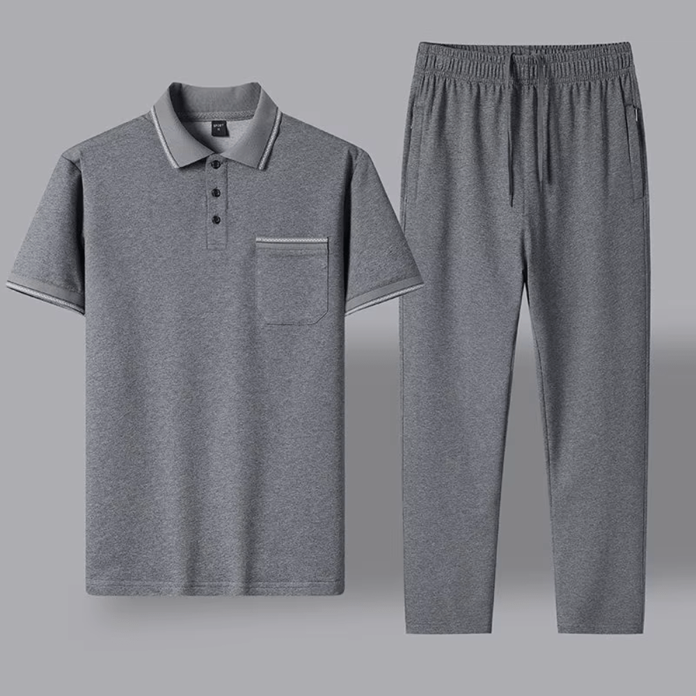 Sommerliches Polo-Set Sommerliches Polo-Set Von Alder Grau L 