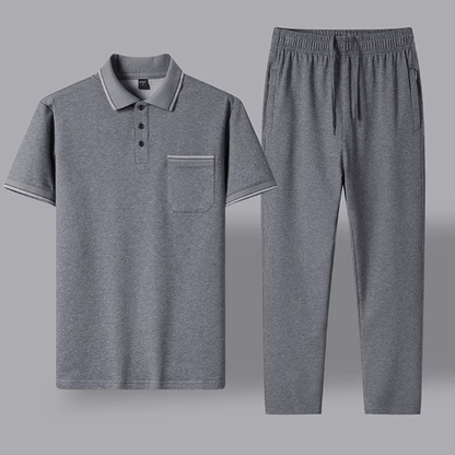Sommerliches Polo-Set Sommerliches Polo-Set Von Alder Grau L 
