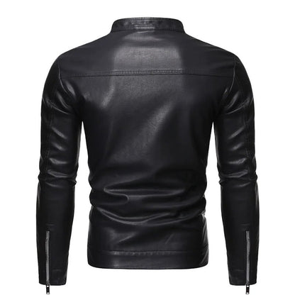 Stehkragen Lederjacke Von Alder 