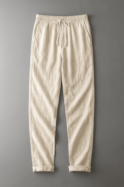 Stylische Leinenhose Von Alder Beige S 