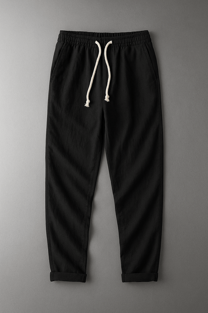 Stylische Leinenhose Von Alder Schwarz S 