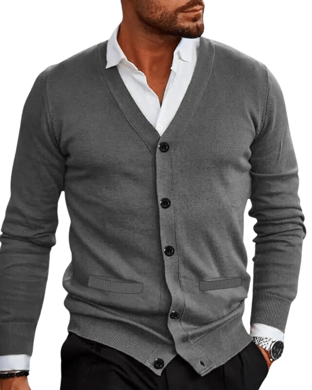 Stylischer Cardigan Von Alder Grau XS 