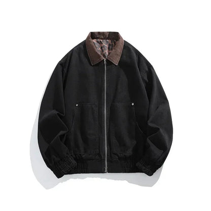 Vintage Bomberjacke Von Alder Schwarz S 