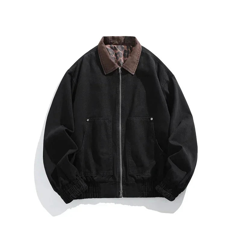 Vintage Bomberjacke Von Alder Schwarz S 