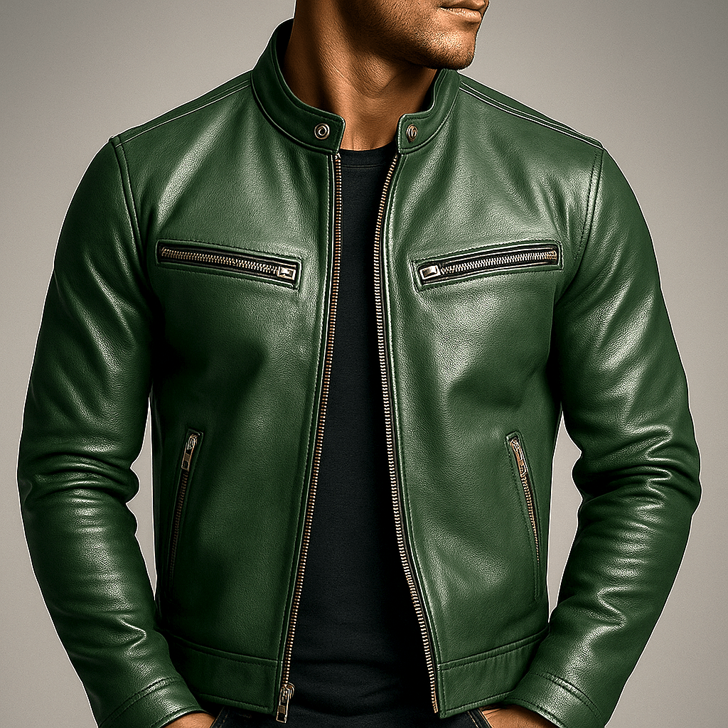 Vintage Lederjacke Von Alder 