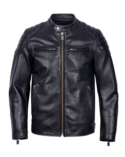 Vintage Lederjacke Von Alder Schwarz M 