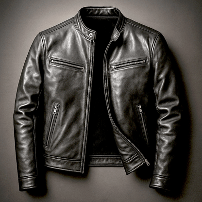 Vintage Lederjacke Von Alder Schwarz XS 