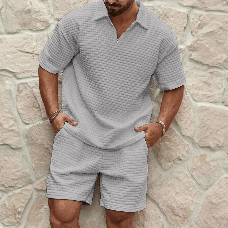 Waffle Strick Set New Arrivals Von Alder Grau S 