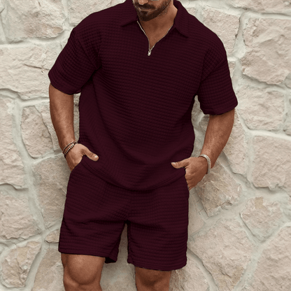 Waffle Strick Set New Arrivals Von Alder Rot S 