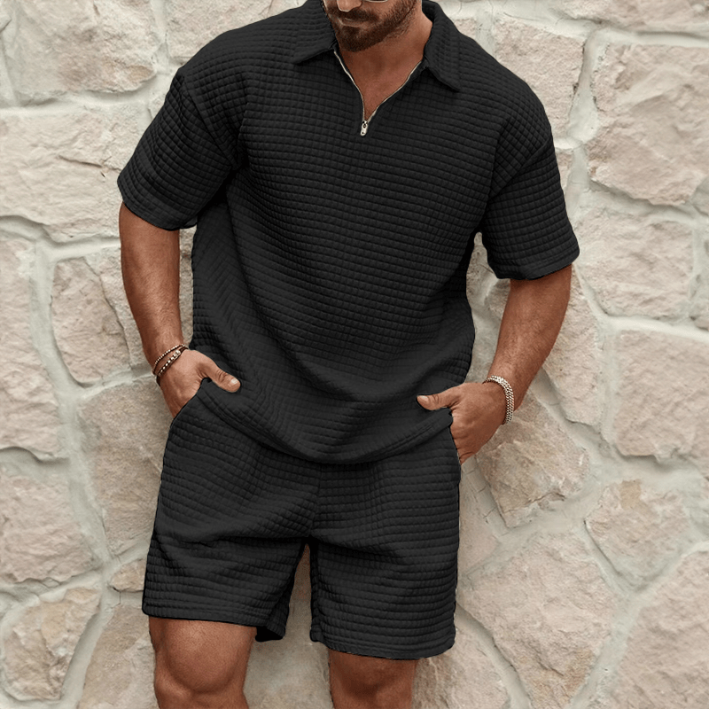 Waffle Strick Set New Arrivals Von Alder Schwarz S 