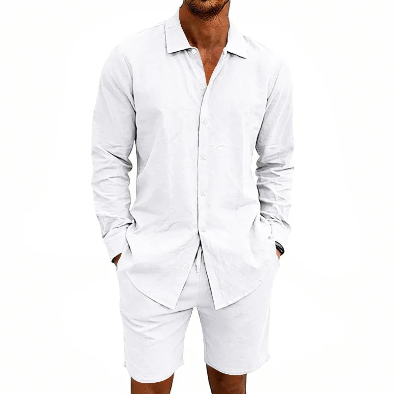 Elegantes Leinen-Sommer-Set
